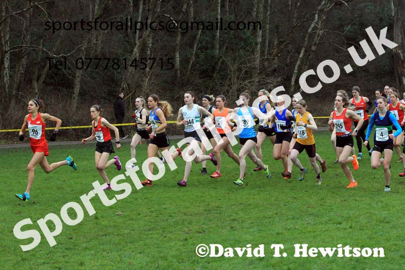 Senior Womens 2023 Northern Cross Country Champs., Witton Park, Blackburn. Photo: David T. Hewitson/Sports for All Pics